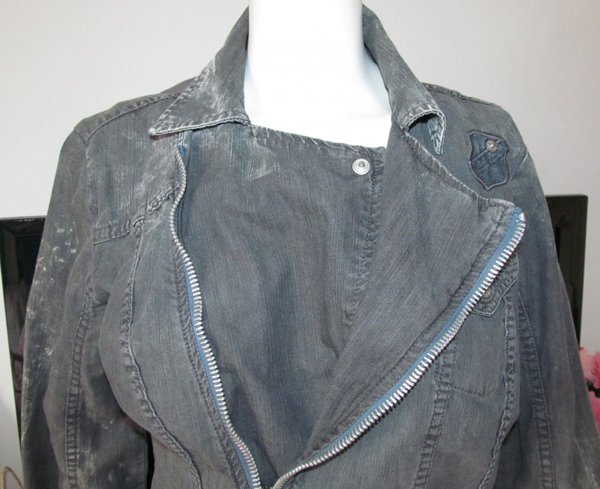 Grauer Jeansmantel von Diesel