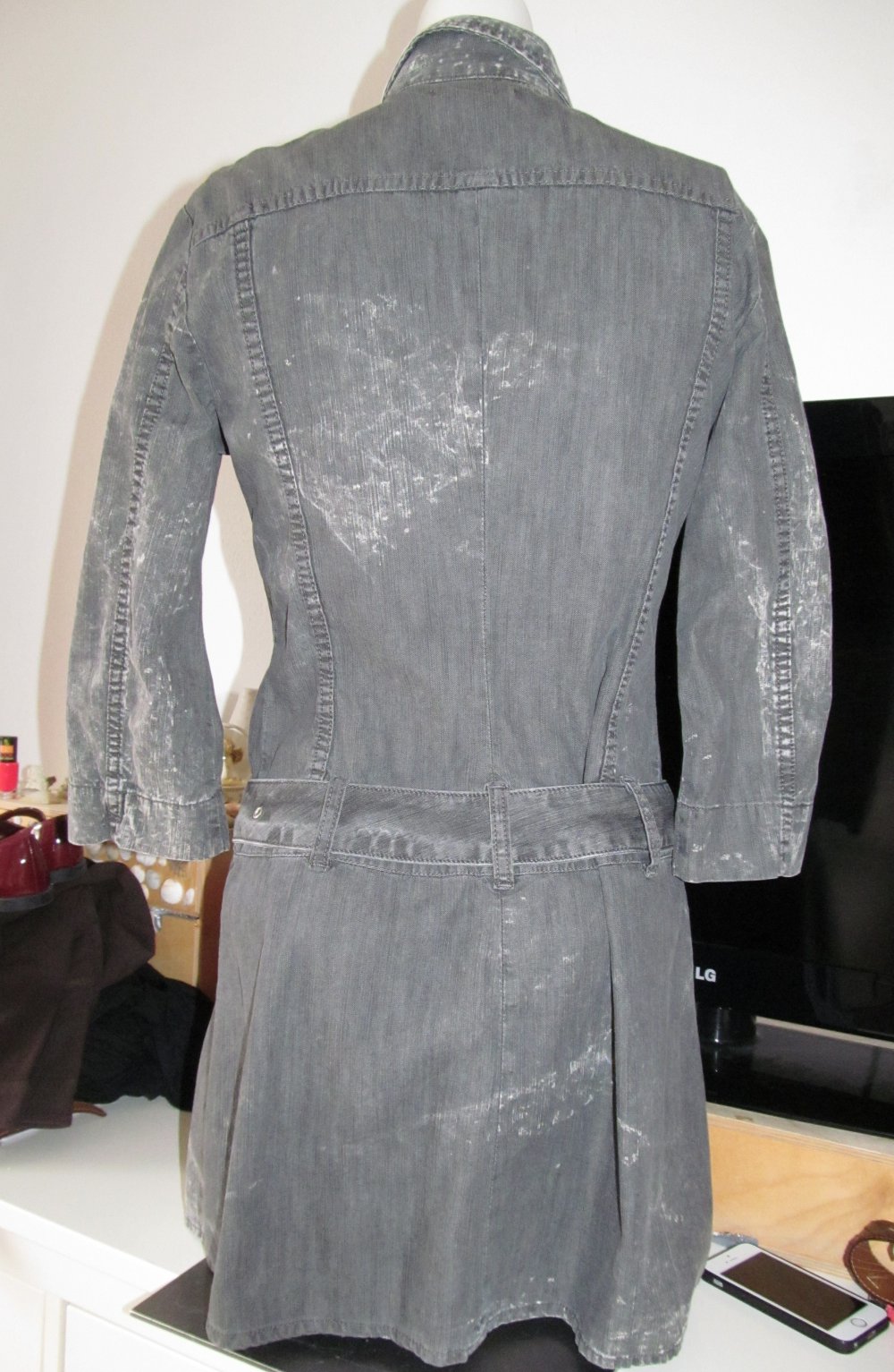 Grauer Jeansmantel von Diesel