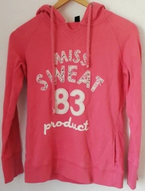 Pimkie Rosa~Pinker Hoodie mit Kapuze Gr S