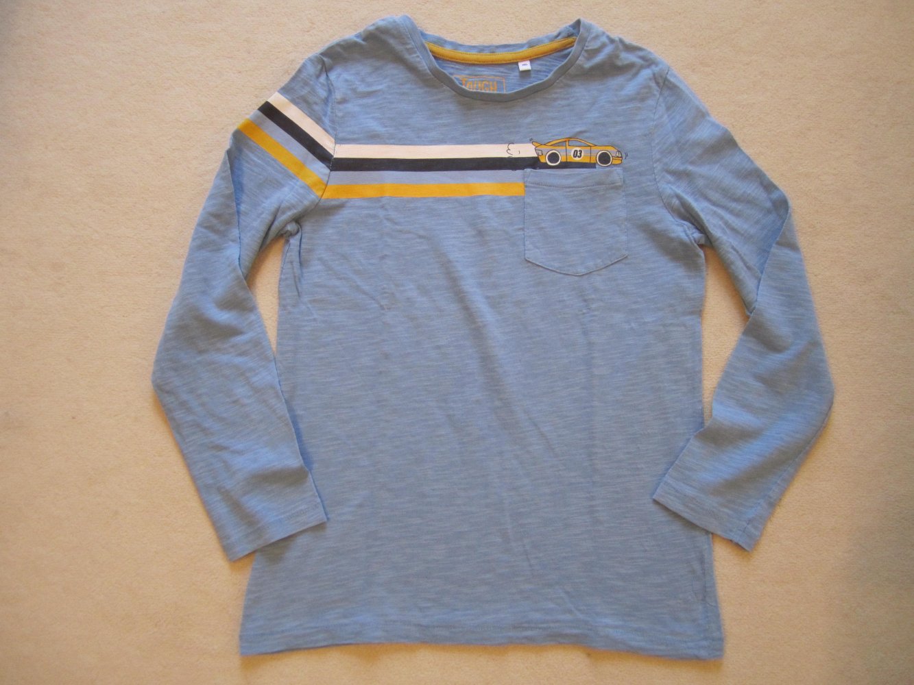 C&A Langarm Shirt hellblau Gr. 140