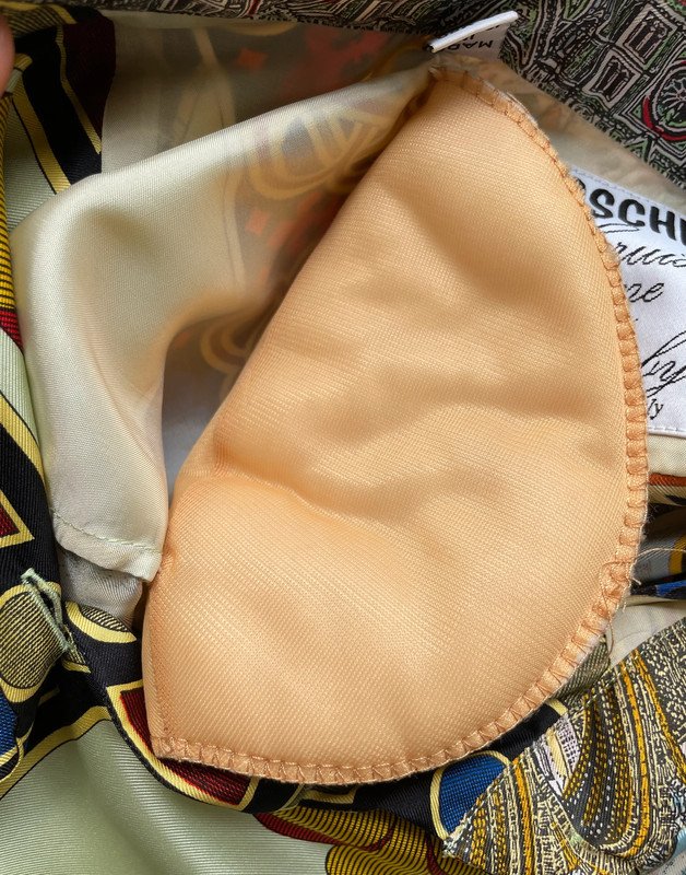 90s Moschino Couture Cruise me Baby Bluse Seide 90er Florenz Duomo Vintage