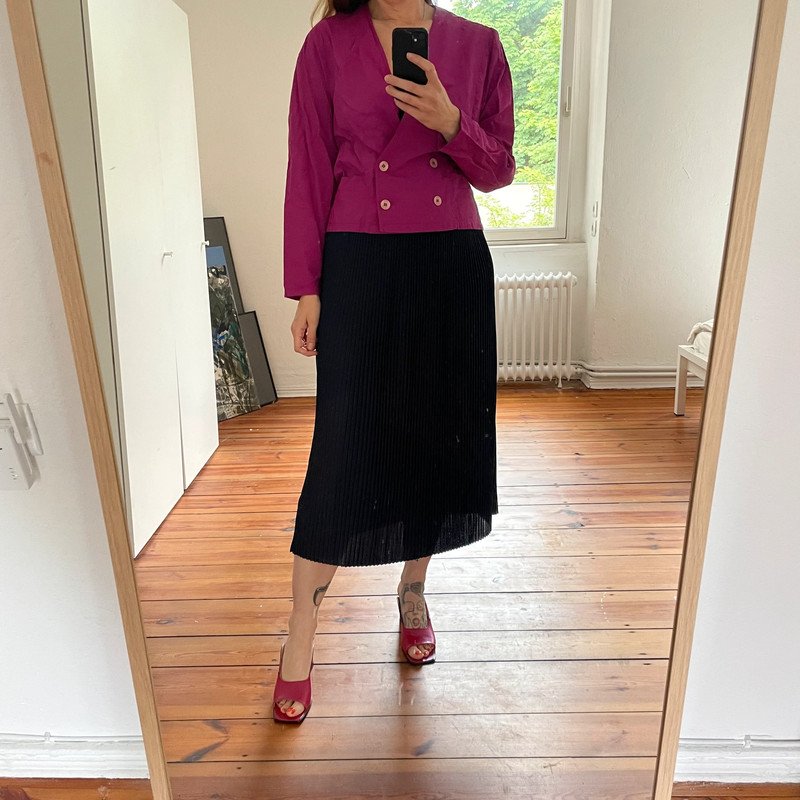 H&M Trend Plissee Pleats Rock High Waist