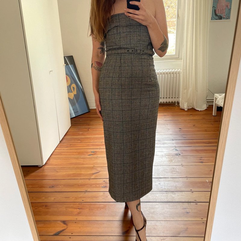 Jean Paul Gaultier Kleid Wolle mit integrierter Korsage Y2K