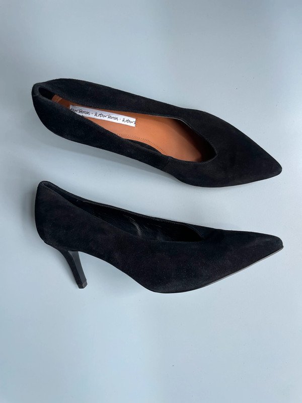 &other stories pointed suede Heels Pumps