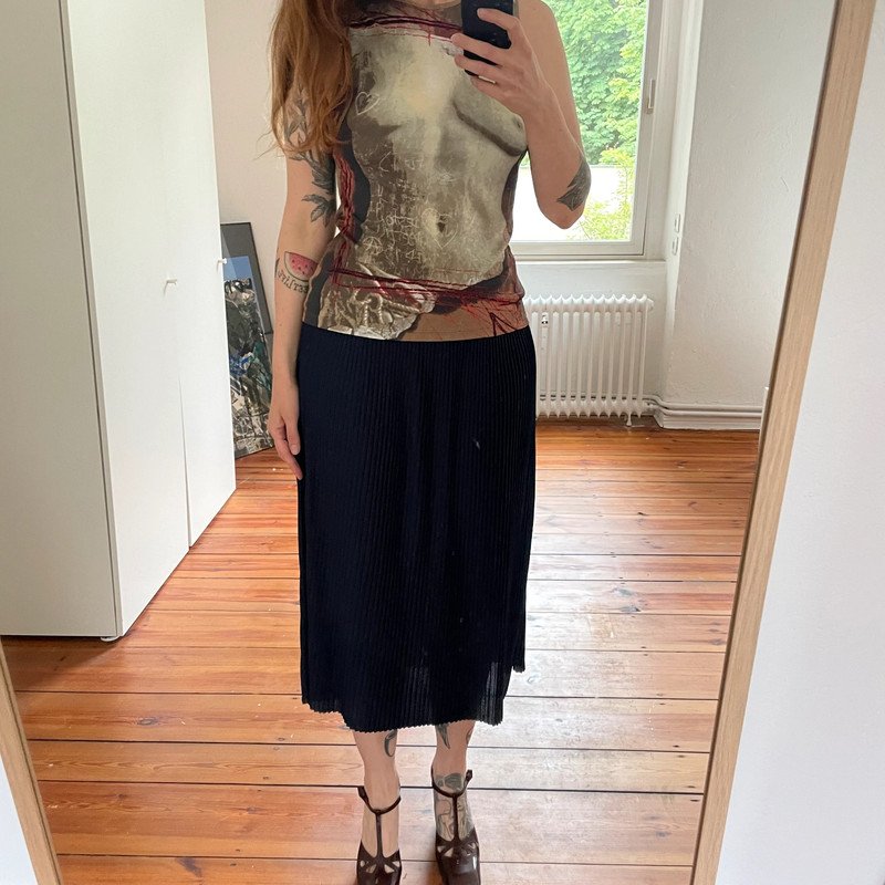 H&M Trend Plissee Pleats Rock High Waist