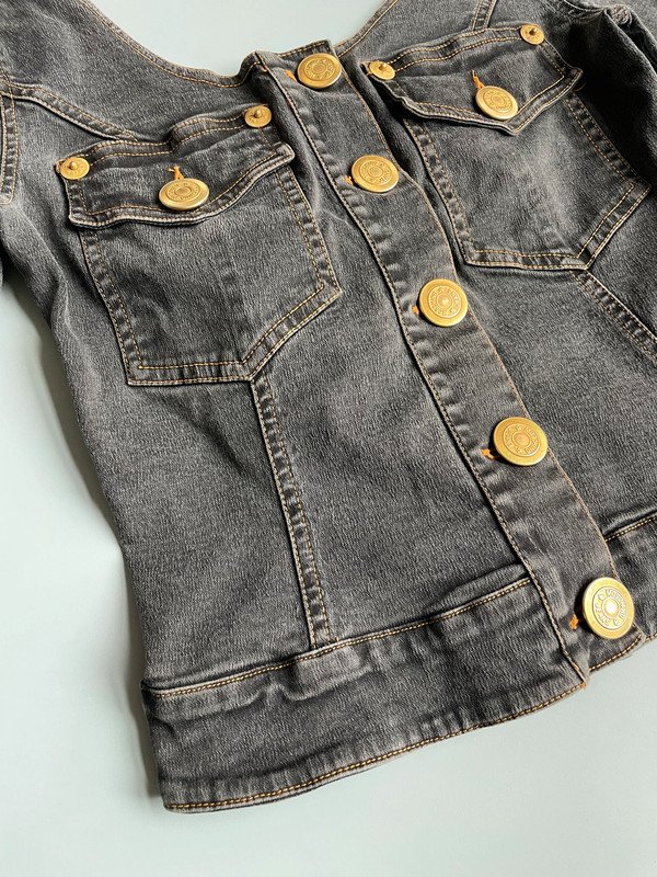 Moschino Jeans 90s Denim Top Oberteil 90er Vintage