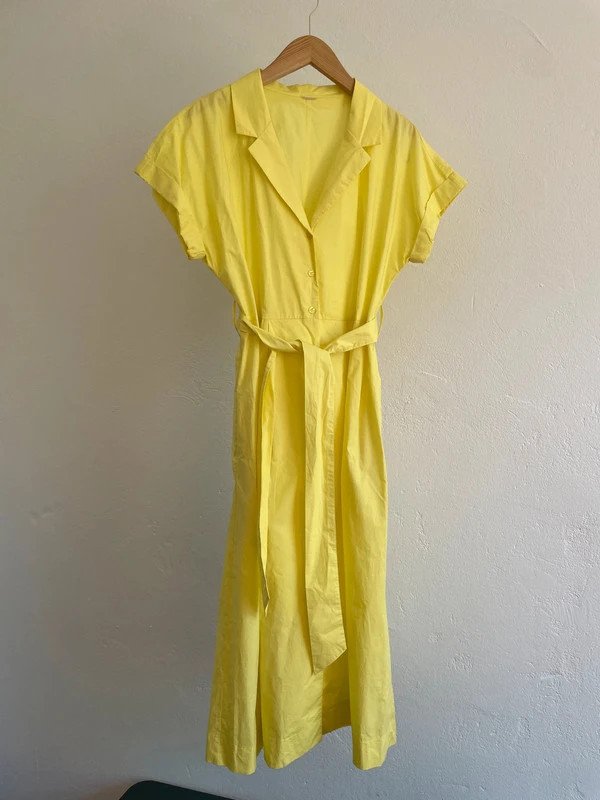 Second Hand Popeline Kleid Vintage