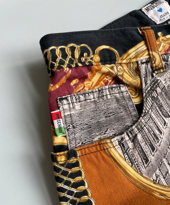 90s Moschino High Waist Jeans Duomo di Milano 90er Vintage
