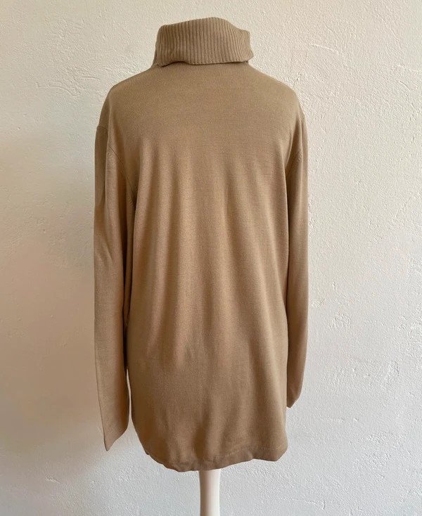 Rollkragen Pullover aus Merinowolle Vintage 90s Wool