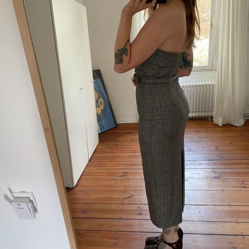 Jean Paul Gaultier Kleid Wolle mit integrierter Korsage Y2K