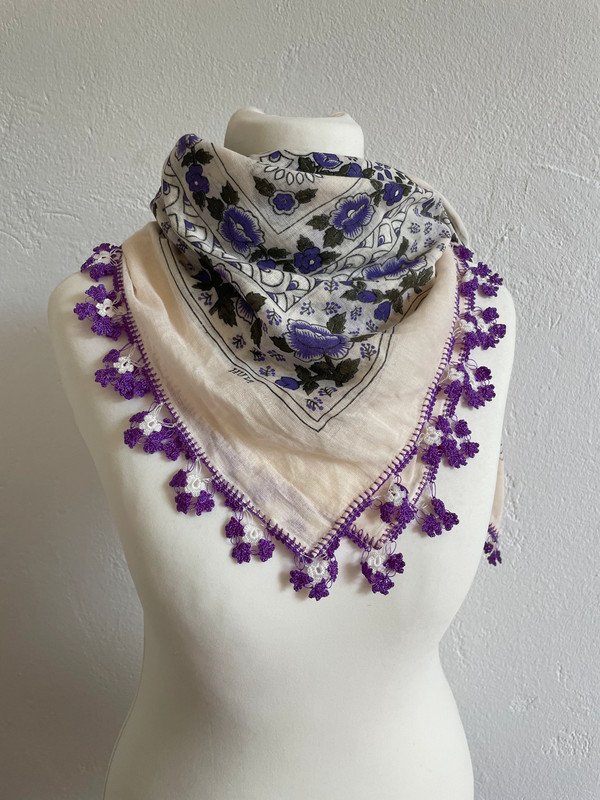 Großes Vintage Tuch aus Baumwolle Sehr gut