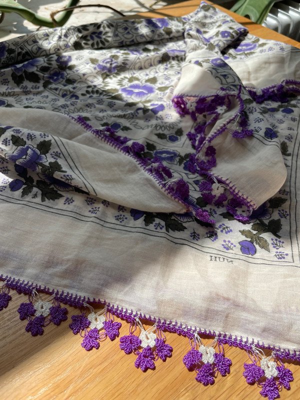 Großes Vintage Tuch aus Baumwolle Sehr gut