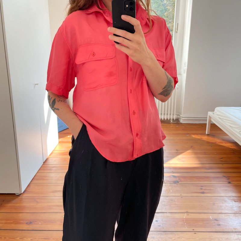 Vintage Bluse aus Seide Silk