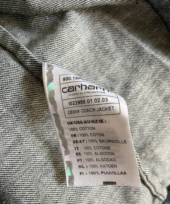 Carhartt WIP leichte Jeansjacke mit Innentasche