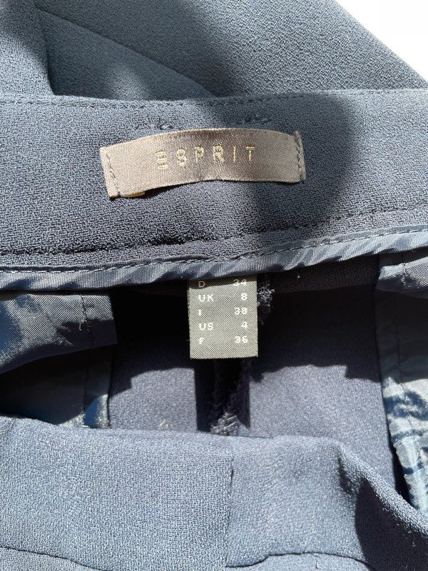 Esprit Stoffhose weites Bein Mid Waist