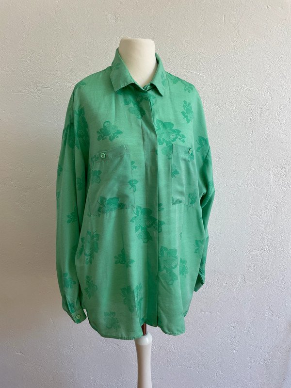 Vintage Bluse aus Viskose Oversized