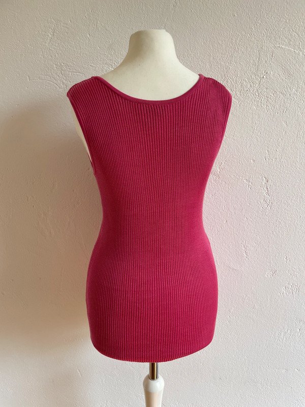 Best Connections pink Top Shirt aus Seide Silk 90s 90er