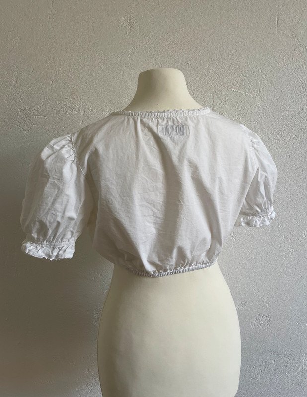 Trachten Top Folklore Bluse Bauchfrei