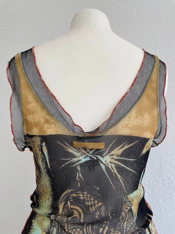 Jean Paul Gaultier Maille rare Mesh Top 90s 90er Vintage