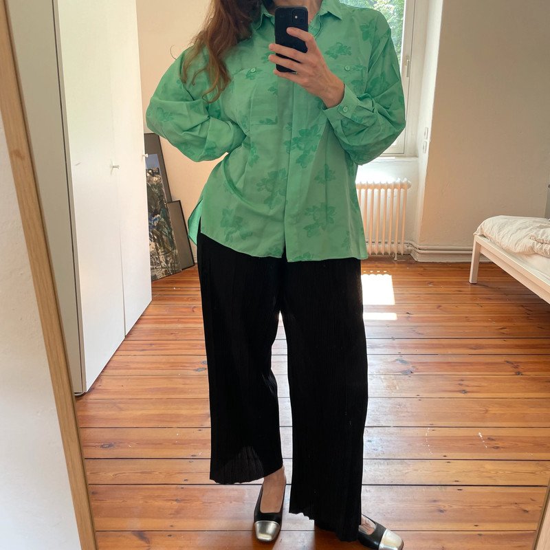 Vintage Bluse aus Viskose Oversized