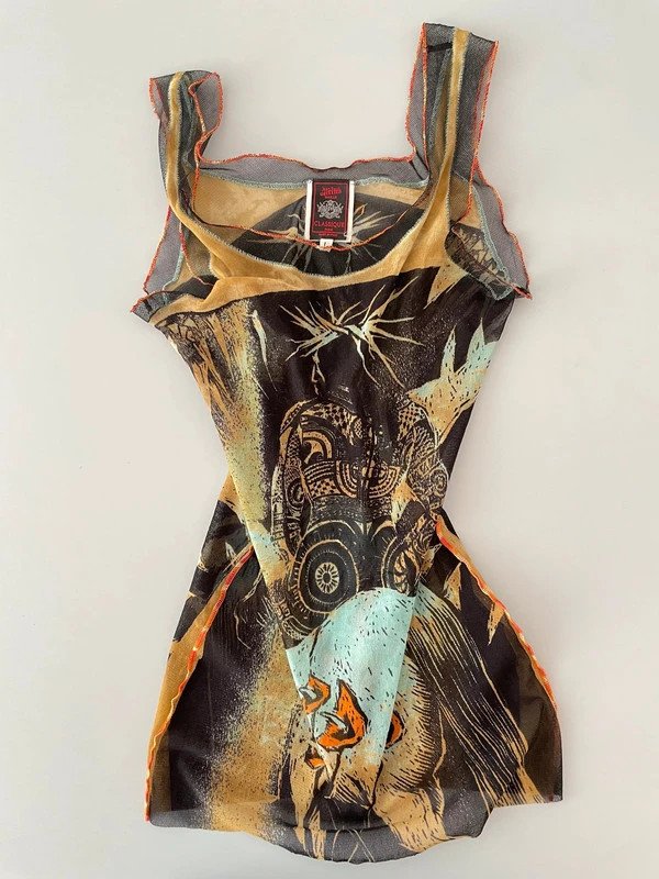 Jean Paul Gaultier Maille rare Mesh Top 90s 90er Vintage