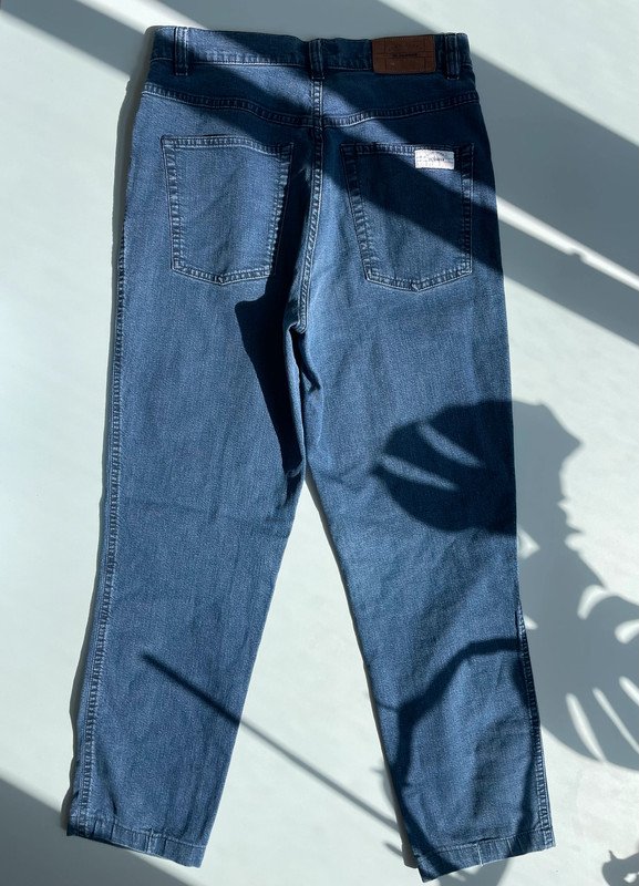 Jil Sander mittelblaue High Waist 3/4 Jeans mit Strechanteil Denim 90s