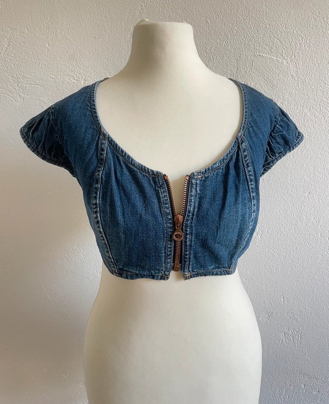 Diesel Top Jeans Denim Oberteil 90s 90er Y2K Bauchfrei