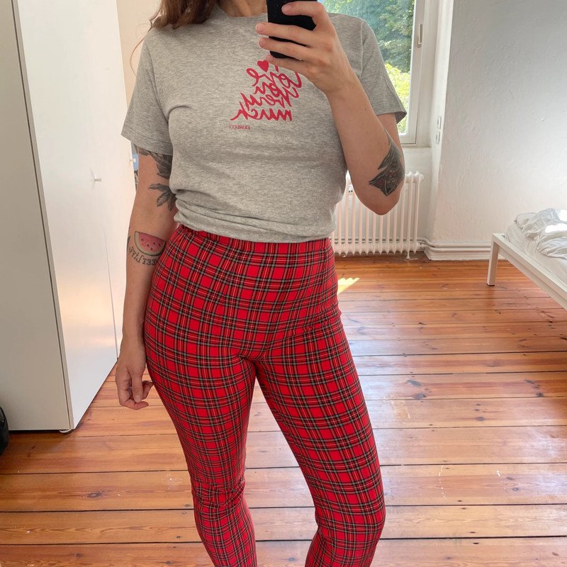 Fiorucci graues y2k Shirt I Love You Very Much