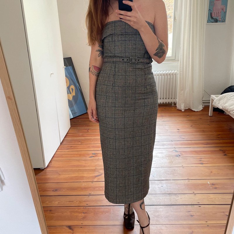 Jean Paul Gaultier Kleid Wolle mit integrierter Korsage Y2K