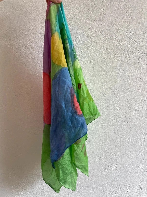 Großes Tuch aus Seide Vintage Silk