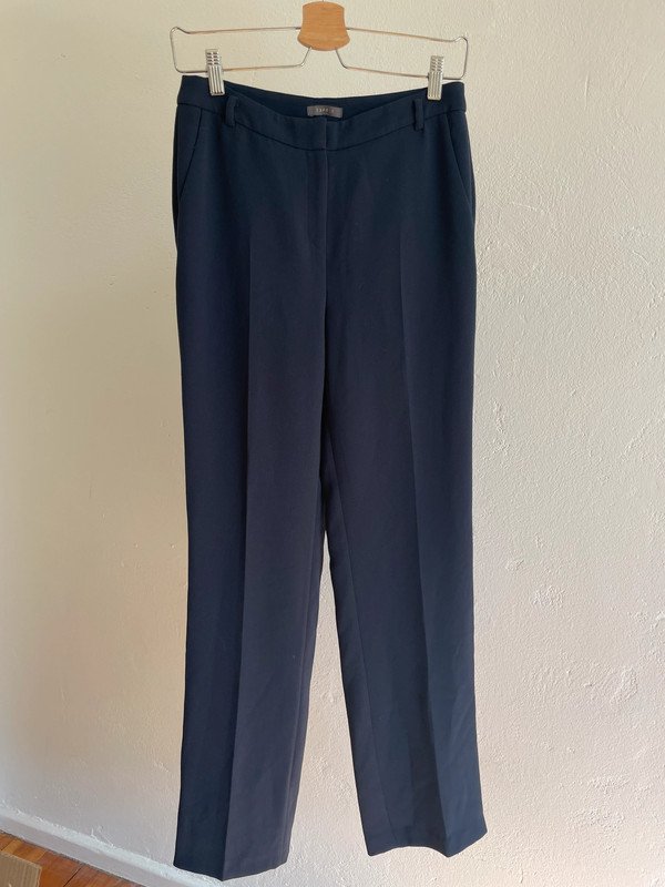 Esprit Stoffhose weites Bein Mid Waist