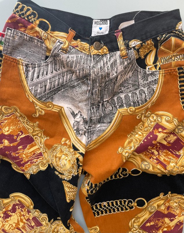 90s Moschino High Waist Jeans Duomo di Milano 90er Vintage