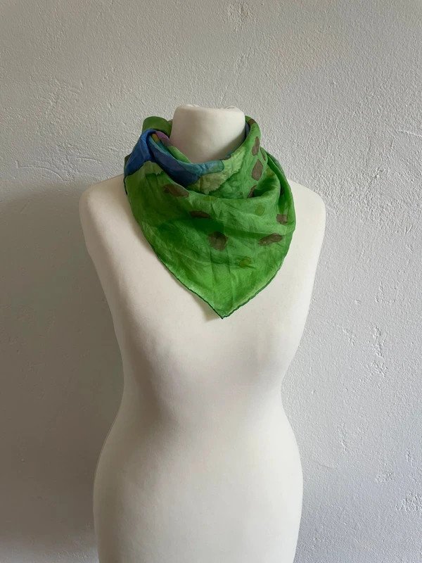 Großes Tuch aus Seide Vintage Silk