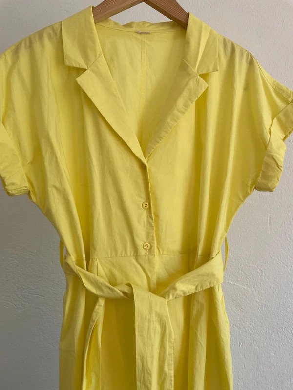 Second Hand Popeline Kleid Vintage