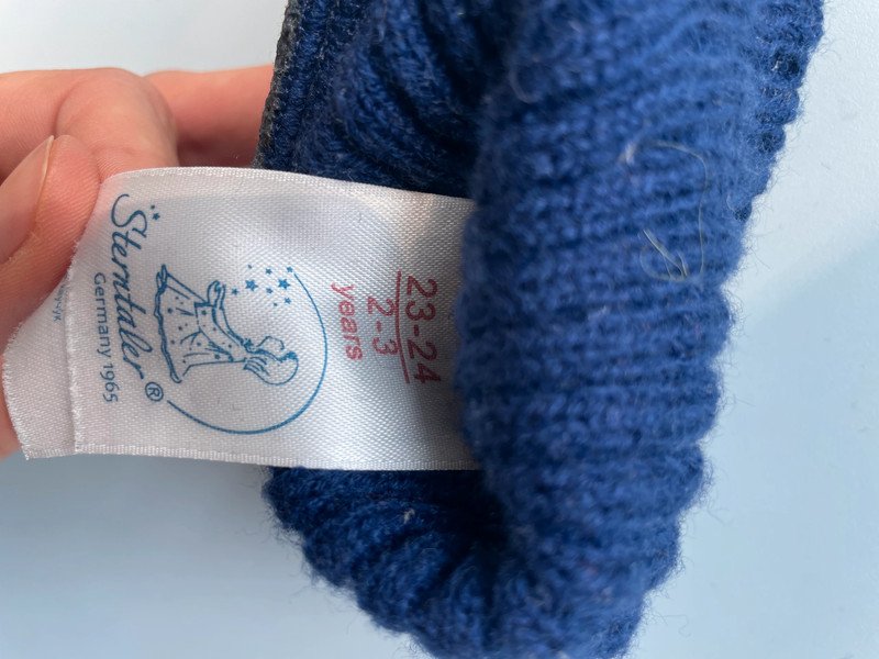 Sterntaler Hausschuhe Baby Kind Wolle Wool Gr. 23/24