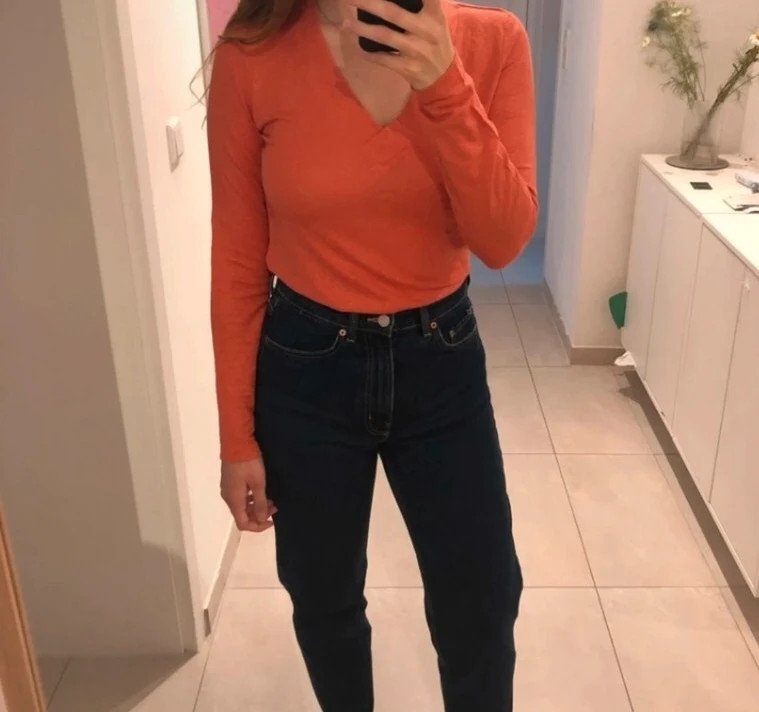 Grüne Erde Longsleeve aus BioBaumwolle Organic Cotton V-Neck