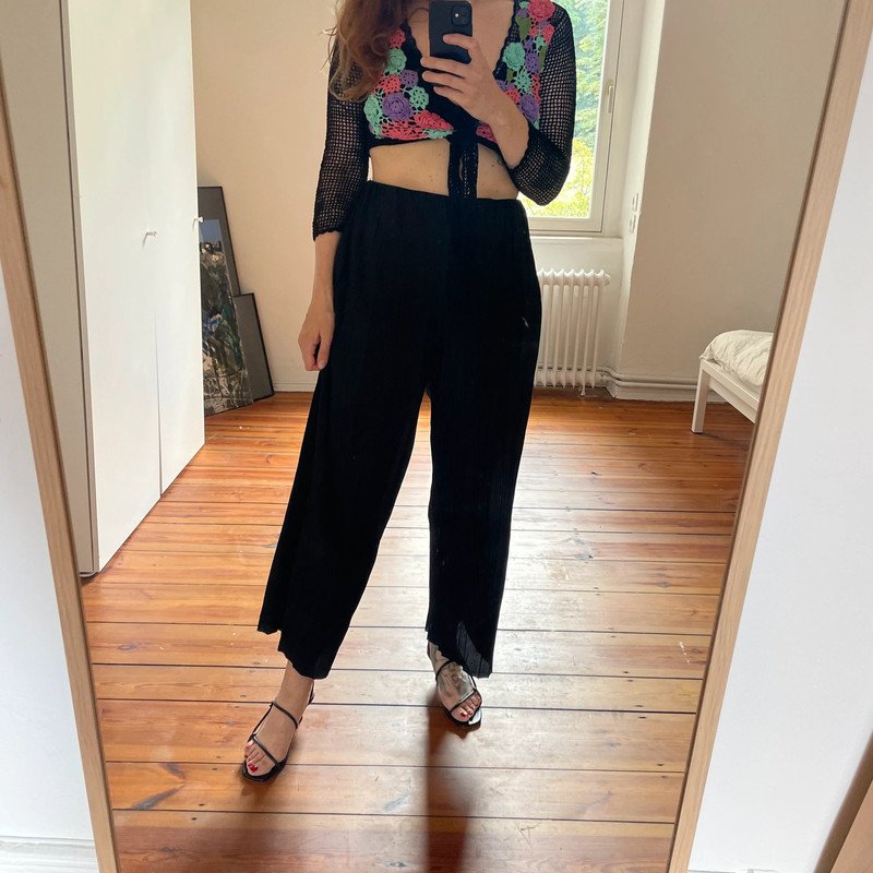 Crochet Vintage Cardigan Bollero Jäckchen 90s 90er