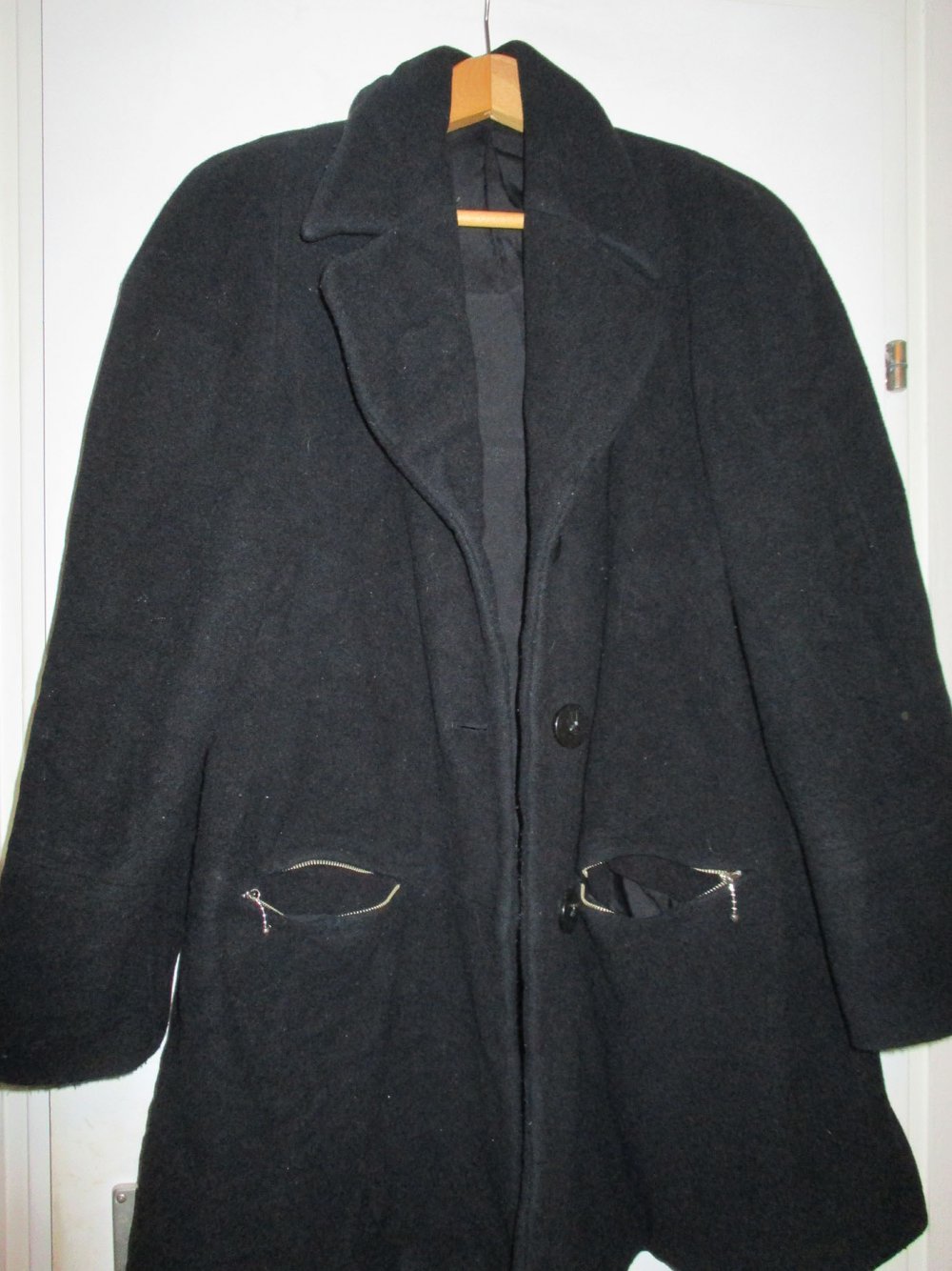 Wollstoff-Jacke mit Kaschmir