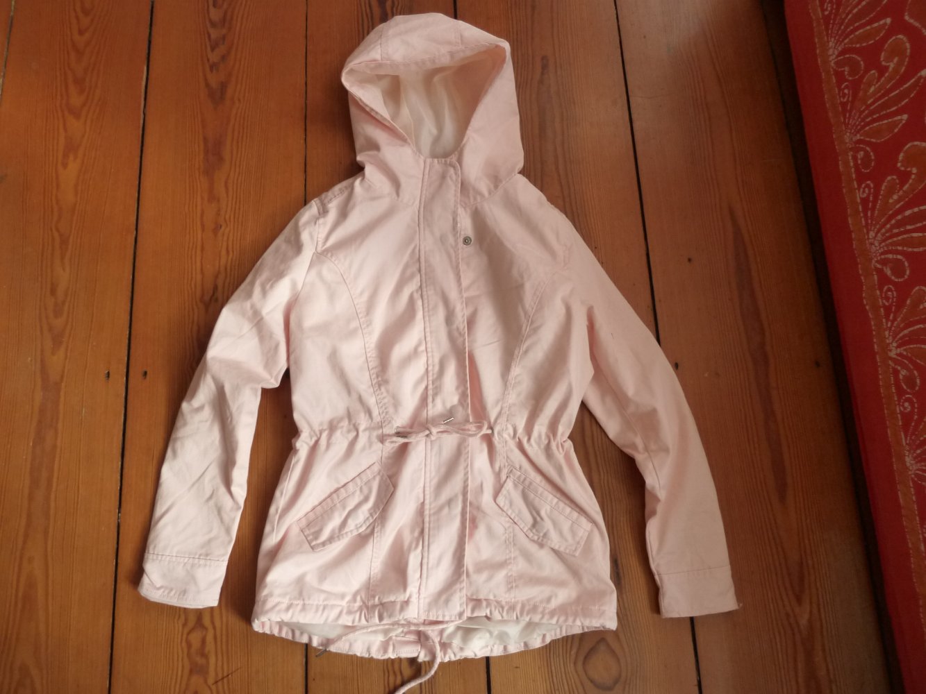 NEU Urban Classics Übergangsjacke Parka Jacke mit Kapuze Rosa Rose Gr. L wie S M 36 38