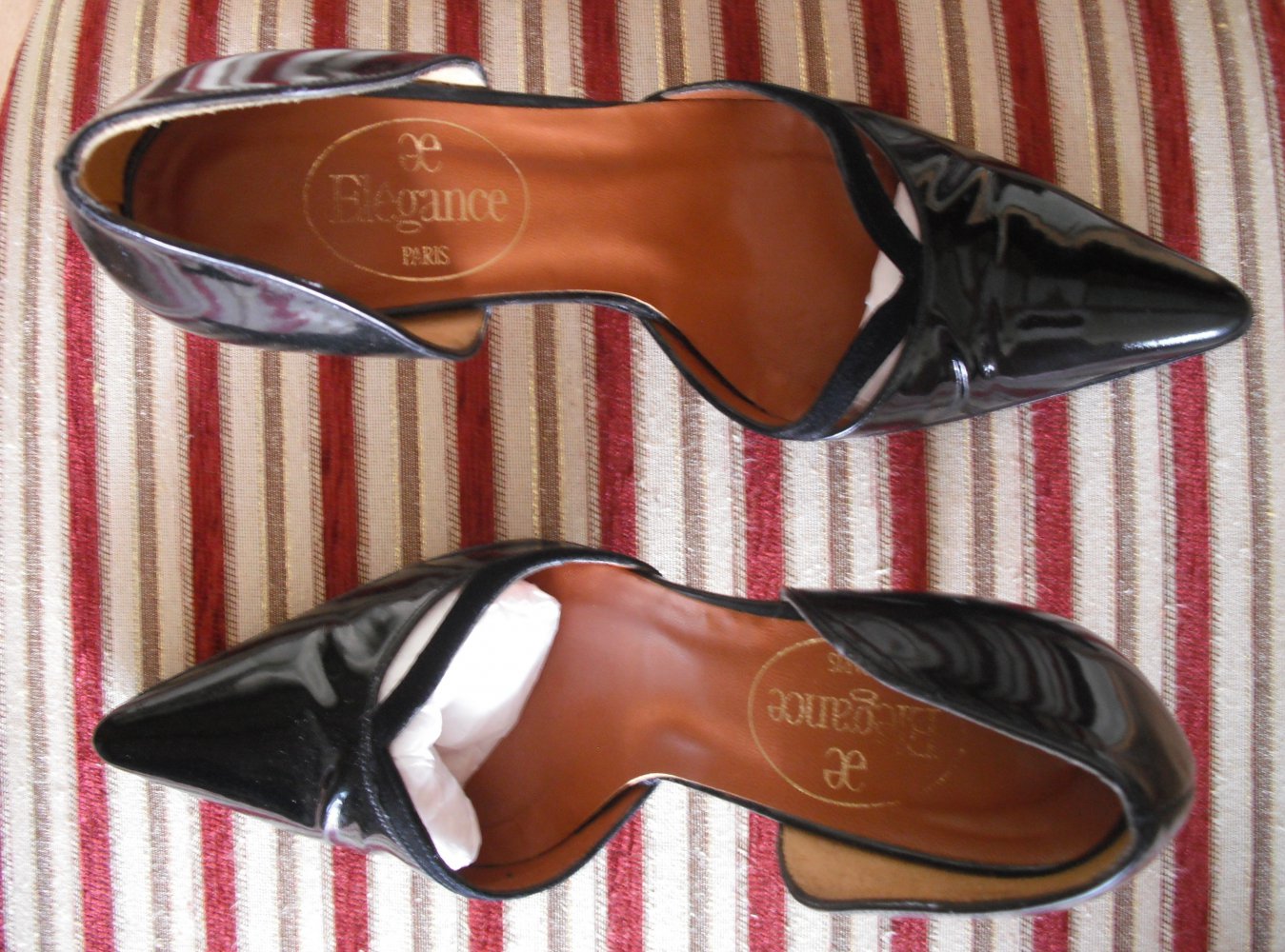 Elégance Paris Pumps Lackleder schwarz