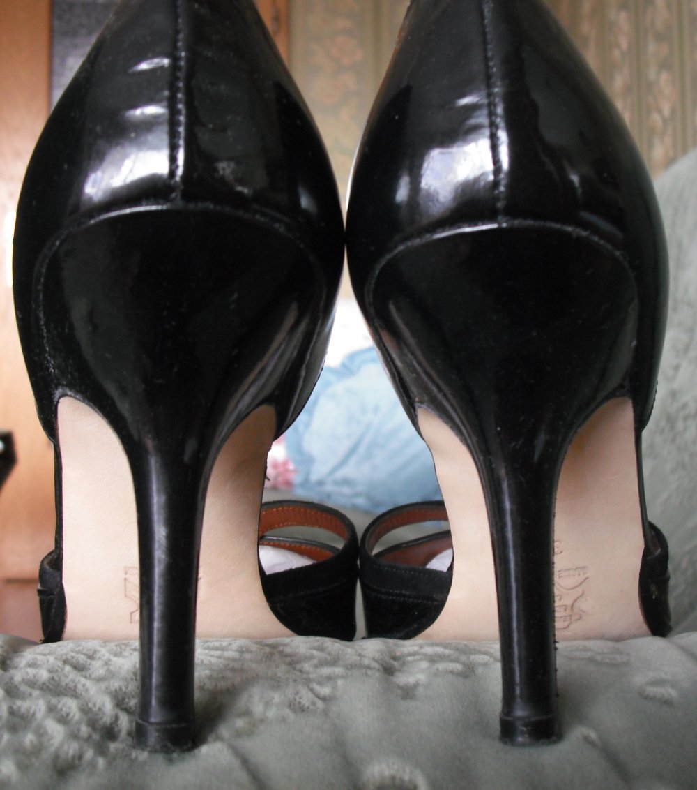 Elégance Paris Pumps Lackleder schwarz