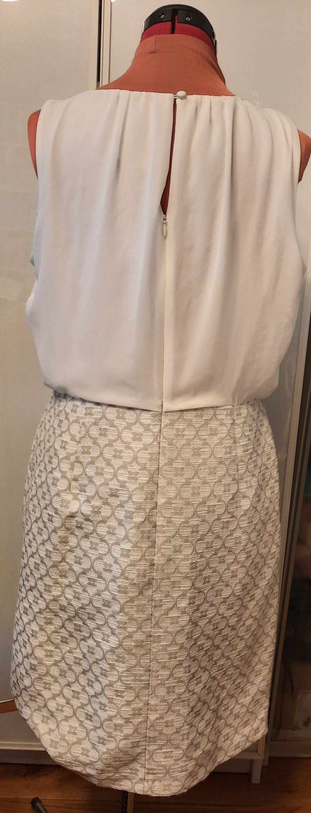 Cocktailkleid S. OLIVER Gr. 42 cremeweiß 