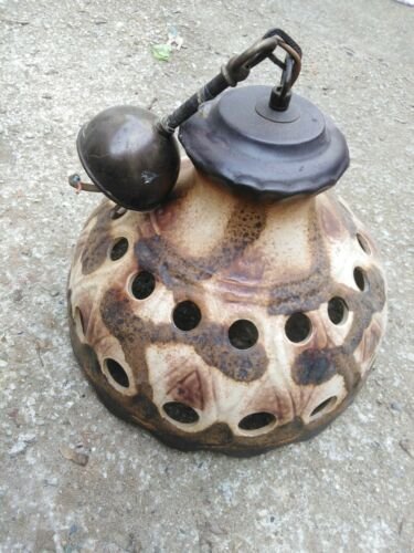 Keramiklampe Keramik Deckenlampe Hänge Decken Lampe Hängelampe rustikal