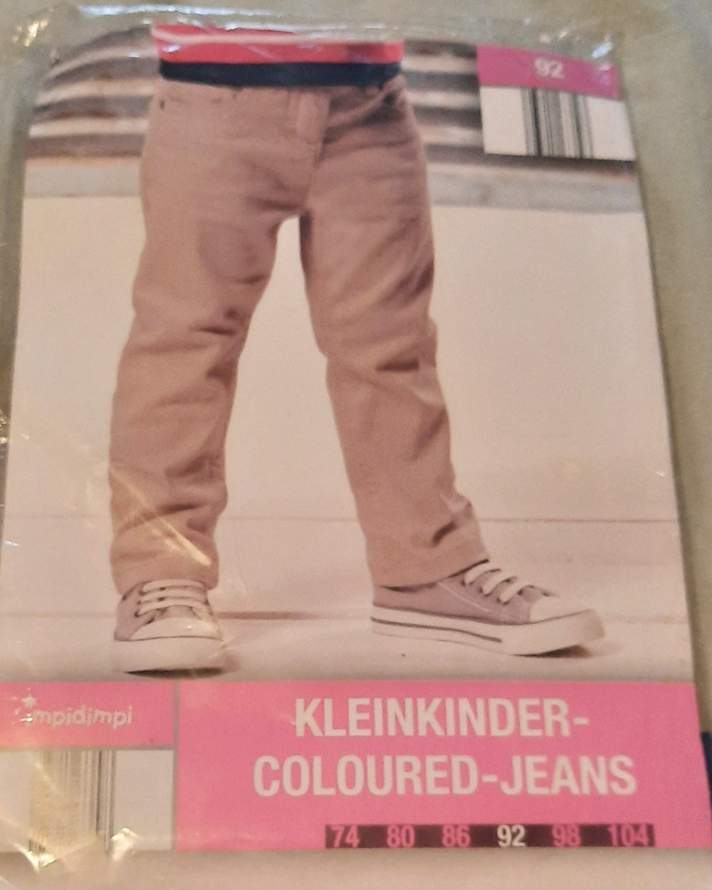 Beige Jeans Gr. 92 Neu