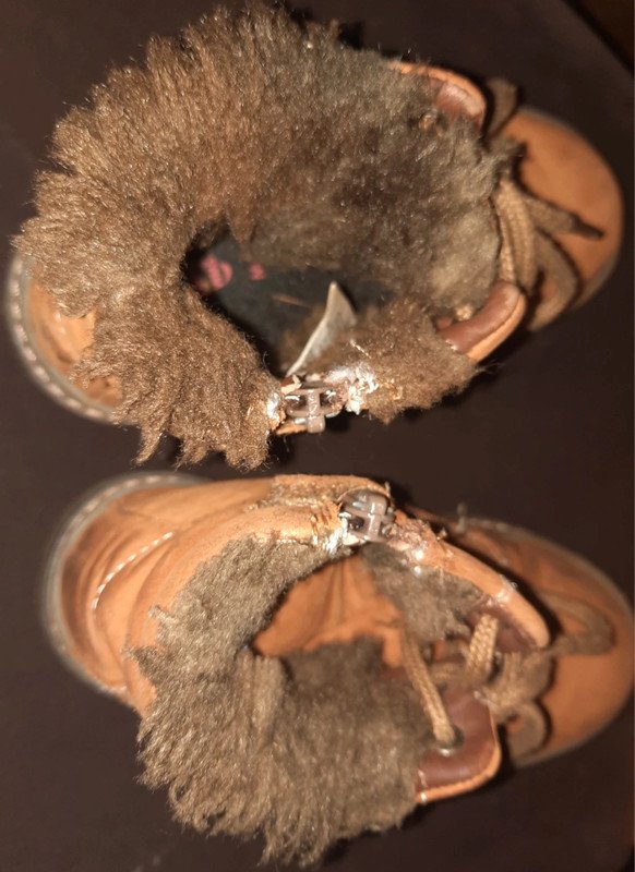 Gefütterte Leder Stiefel Boots Elefanten Gr. 25