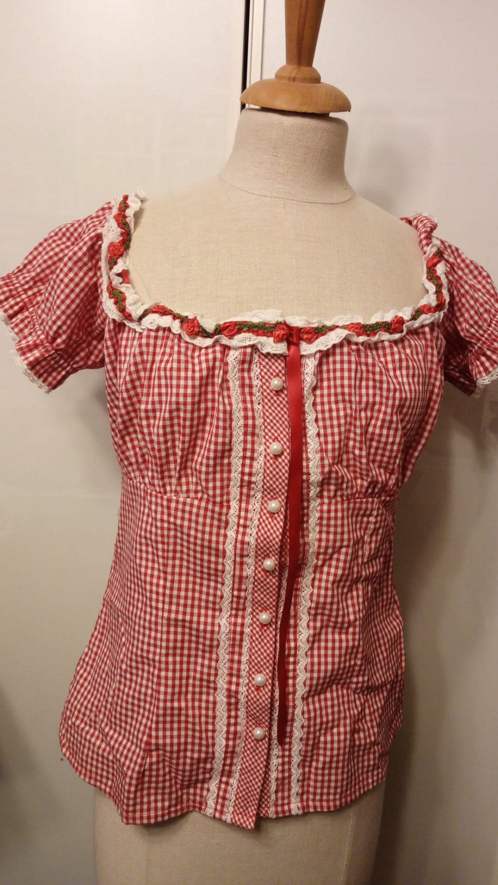Krüger Madl Bluse Wiesn Oktoberfest Fasching Dirndl Gr 36 Dirndlbluse Trachtenbluse Trachten