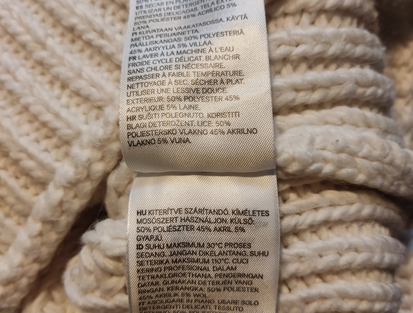 Pullover Strickpullover wollweiss Gr.XS