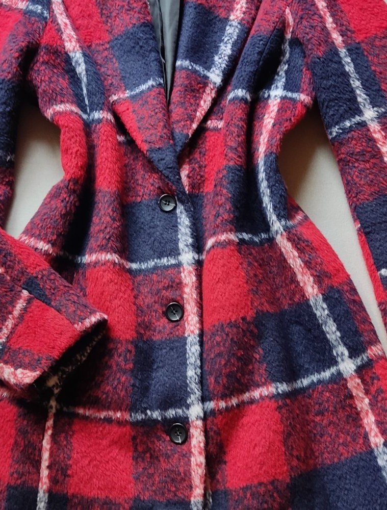 BlendShe Wollmantel kariert Gr.S NEUwertig