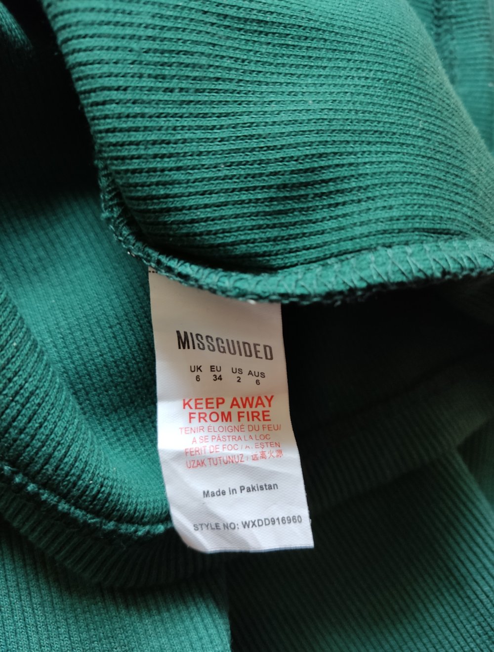 Missguided Kleid Gr.XS/34 Grün