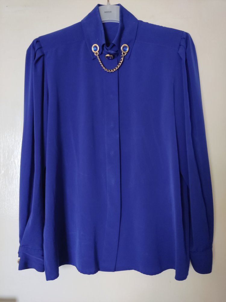Louis Feraud Bluse Gr.S Blau